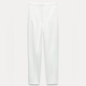 ZARA Pants with a high waist and pronounced seams at front and back.